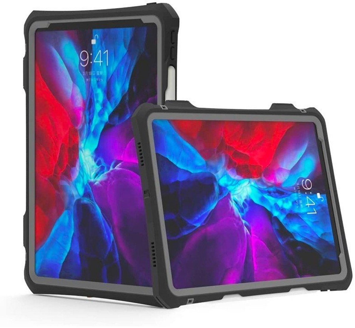 Waterdichte Hoes geschikt voor iPad Air 11 inch (2025) - zwart