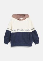 s.Oliver - male - Oversized sweatshirt met kleurblokken en capuchon