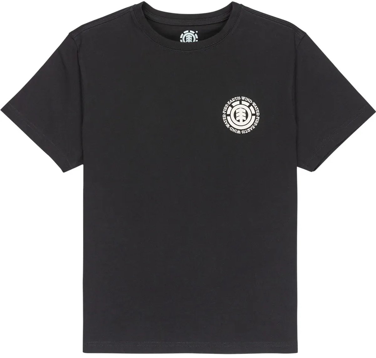 Element Seal T-shirt Met Korte Mouwen 10 Years Jongen Zwart