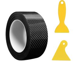 Zelfklevende Carwrap Film voor Carbon Bescherming van Deurdorpels - 10 Meter voor Auto en Motor, DIY Decoratie en Bescherming
