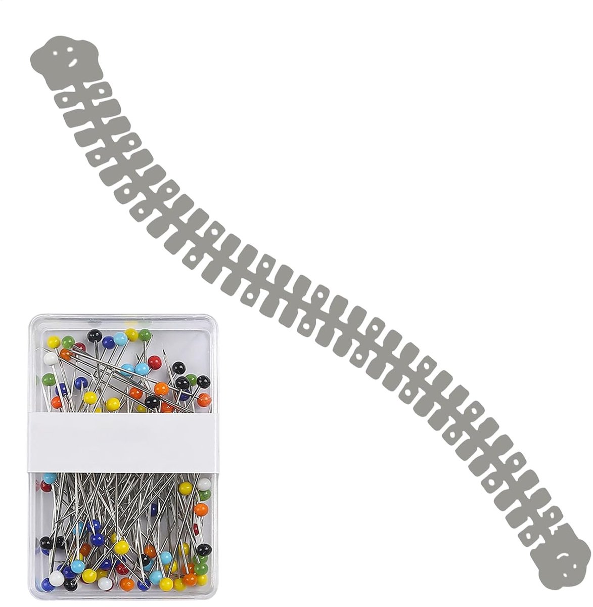 Hete Liniaal - Schaalgids - Stof Meten - Flexibel Hittebestendig - 30 cm - Wit Grijs