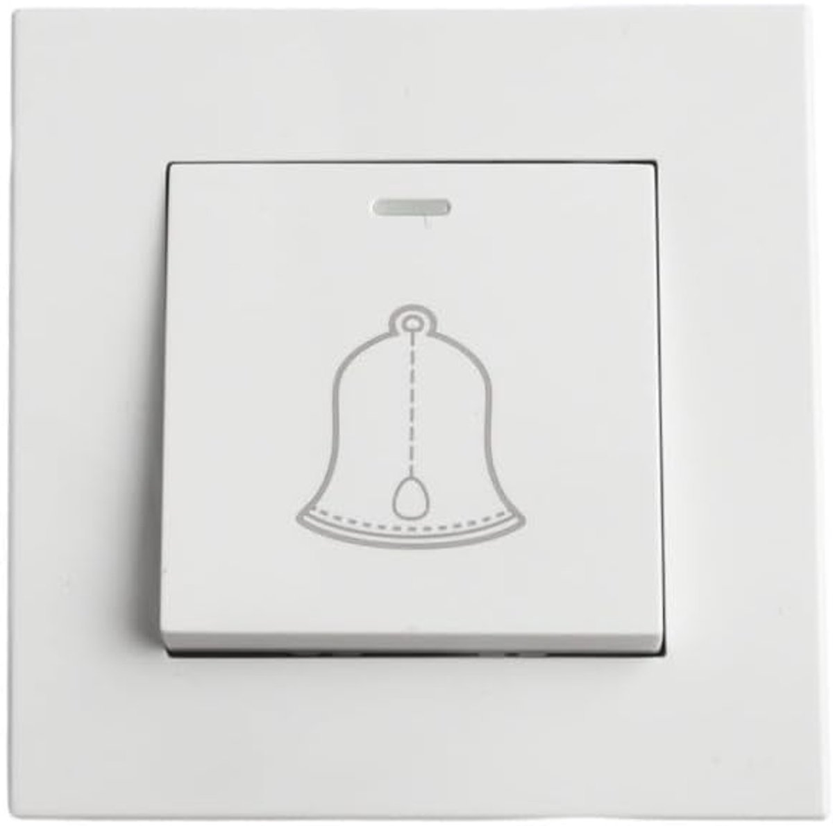 Deurbel Schakelaar - Drukknop Paneel - Toegang Melden - LED Indicator - 86mm - Wit