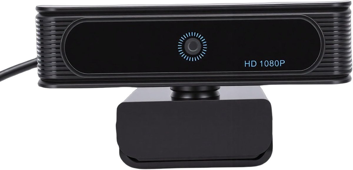 Webcam Gezichtsherkenning - HD Camera - Veilige Login - 120 Graden Groothoek - 1080P FHD - Zwart