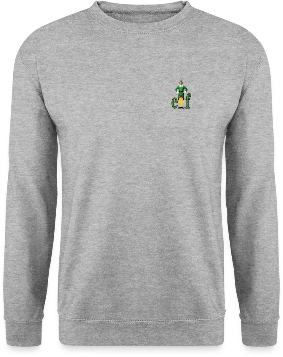 Buddy De Kerstelf Elf Borstafdruk Sweater Heren