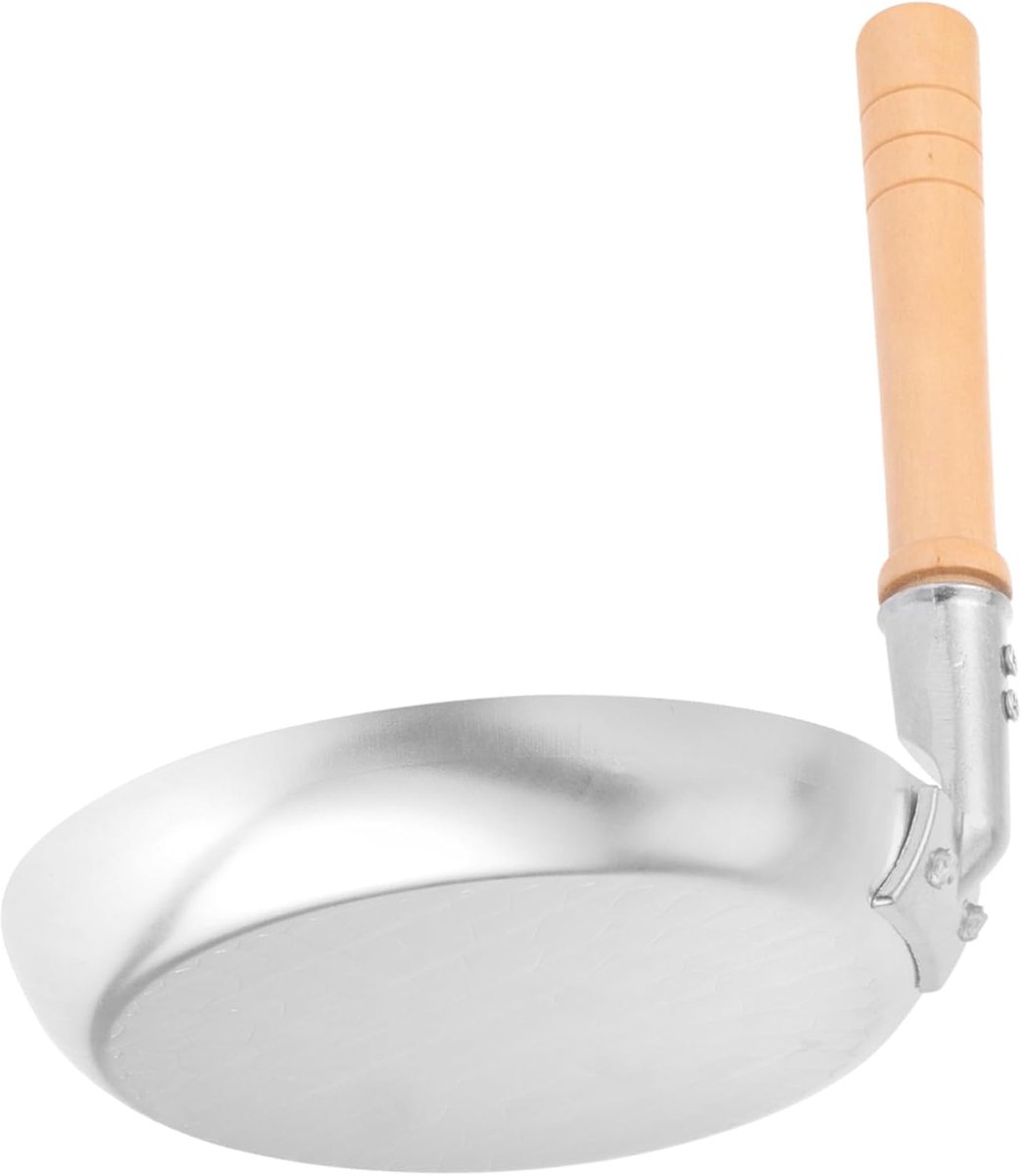 Mini Koekenpan - Eierpan Omelet - Ontbijt Maken - Ergonomische Handgreep - 18.5x17.7x17cm - Zilver