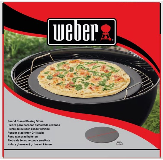 Weber Geglazuurde Pizzasteen Ø 36 cm van Weber — afbeelding 5