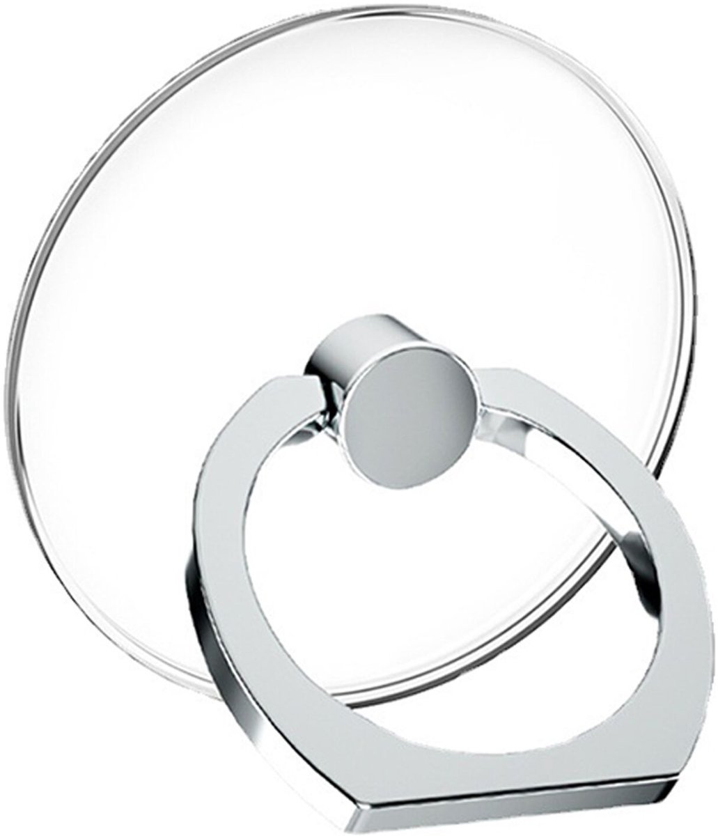 Universele Telefoon Ring Houder voor Achterkant Telefoon | 360° Draaibaar | Geschikt voor telefoonhoesje | Ringhouder & ringgreep | Stand functie | Zilver