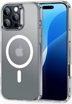 Étui HaloLock hybride Classic ESR adapté à Apple iPhone 16 Pro Max | Compatible avec MagSafe et HaloLock | Couverture arrière avec aimant | Transparent givré