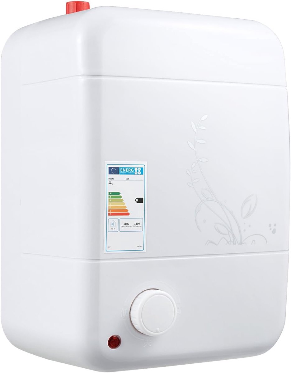 Kleine Boiler - Doorstroomverwarmer Elektrisch - Direct Warm Water - Roestvrij Staal Binnenvoering - 23 x 21 x 36 cm