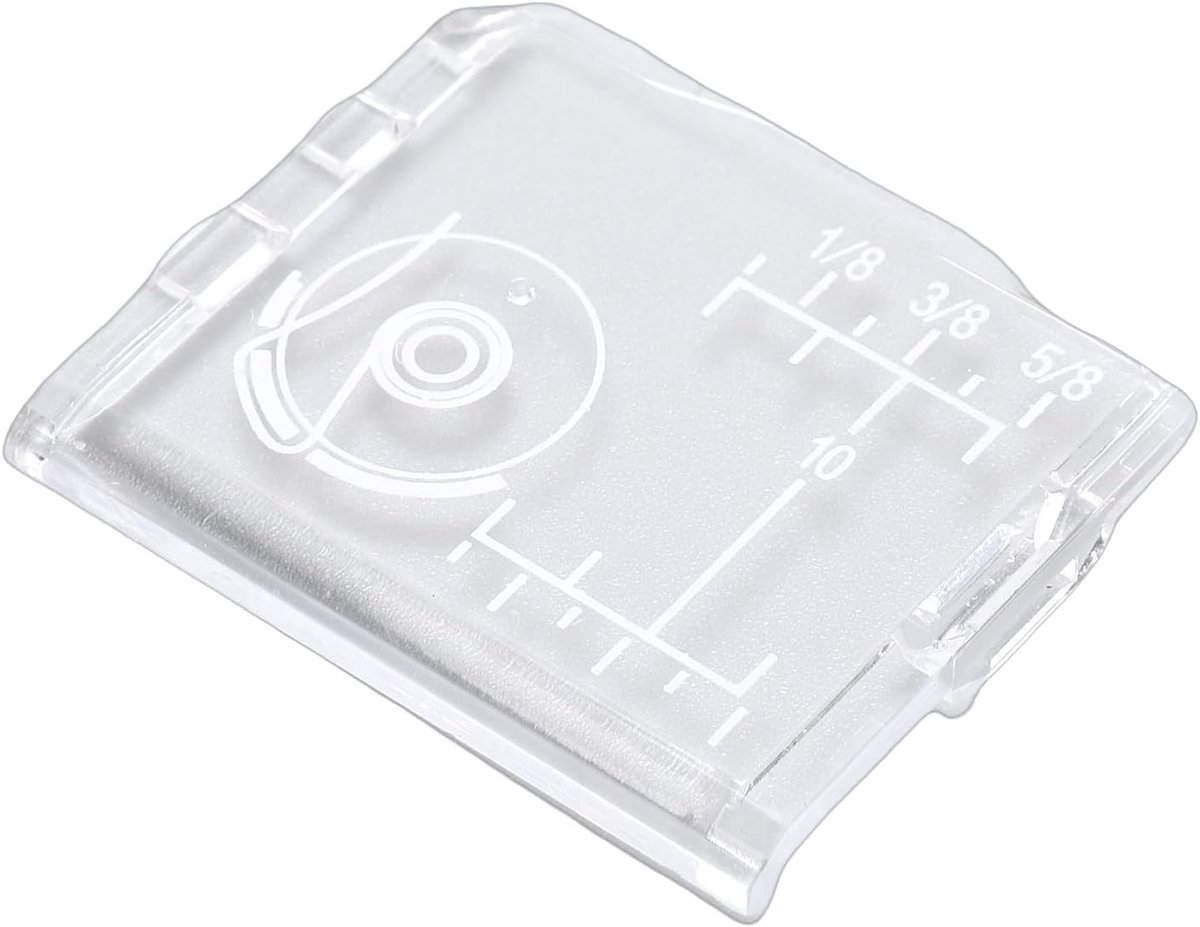 Spoel Afdekplaat - Kunststof Schuifplaat - Naaimachine Reparatie - Precisiepasvorm - 8 x 6 x 1 cm - Wit
