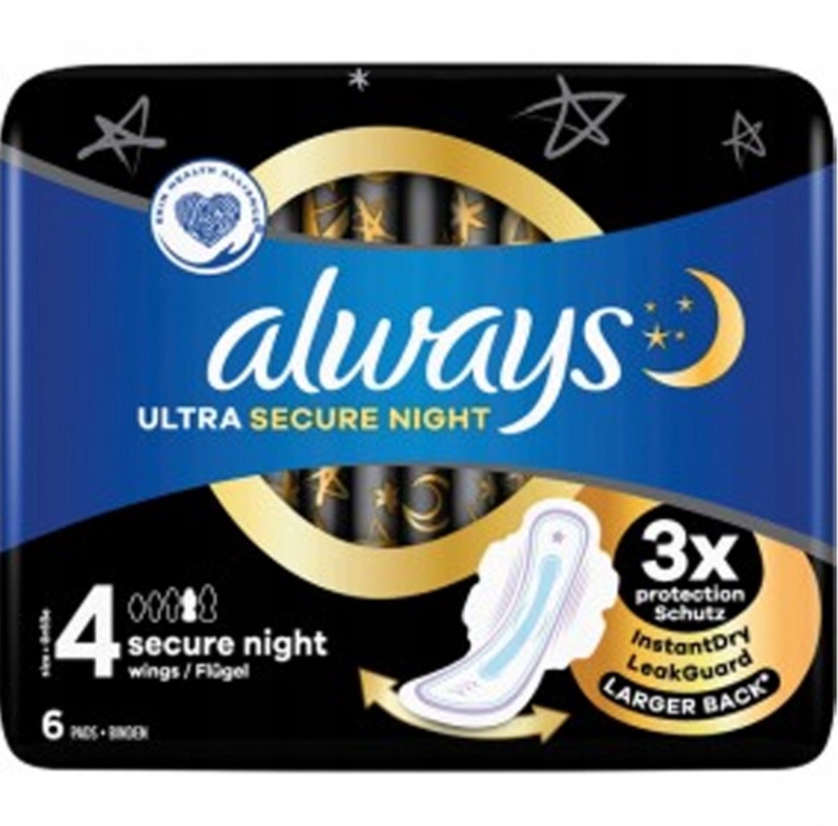 Always Long Maandverband Met Vleugels 4 pakjes van 8 stuks