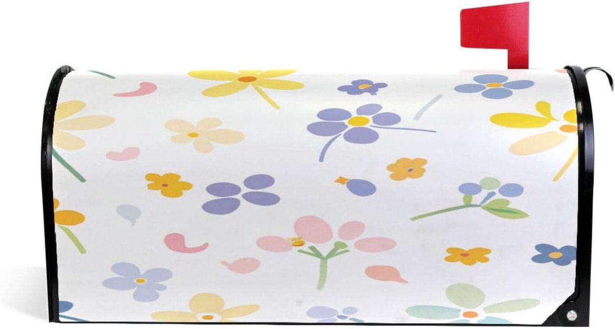 Brievenbushoezen - Magnetische Covers - Huis Decoratie - Weerbestendig Oxford Doek - 45 x 50 cm - Kleurrijk Bloemenpatroon