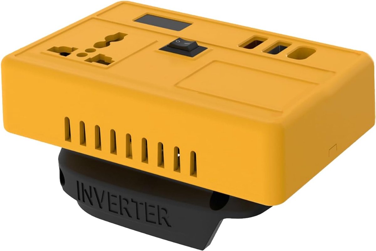 Batterij Omvormer - Draagbare Stroombox - Outdoor Energie - Efficiënte Conversie - 13 cm Lengte - Zwart