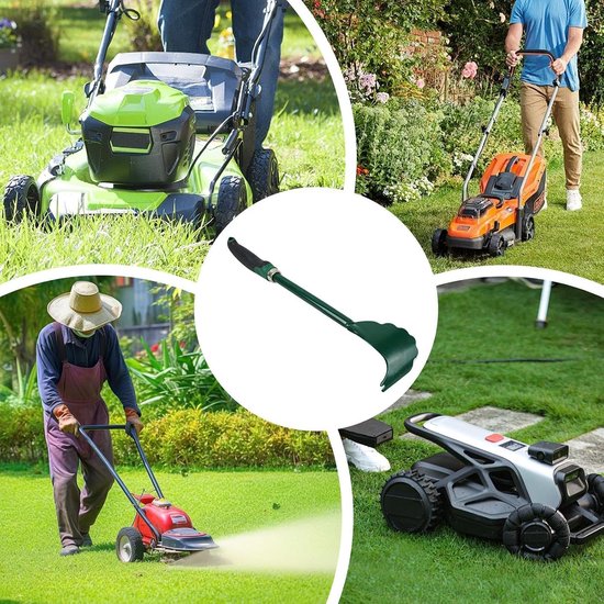 Ergonomische Maaidek Schraper met Lange Steel - Gazonmaaier Reiniger - Verwijder Gras en Vuil Zonder Bukken - Onderhoudsgereedschap voor Tuinmachines - Duurzaam Staal van Merkloos	 — afbeelding 3