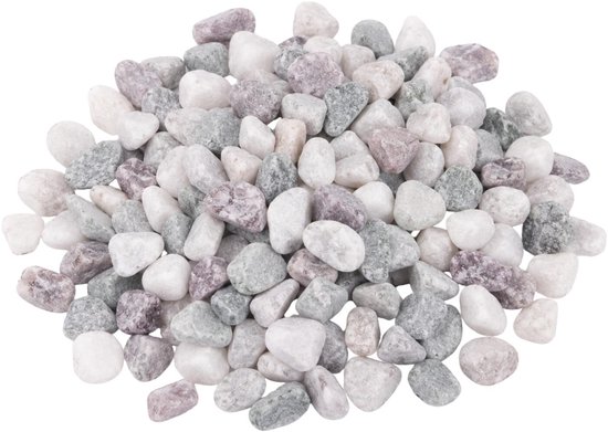 CM Pierres décoratives - 500 grammes - pour un vase / aquarium - mini pierres - mélange de couleurs rivière - 4-6 mm