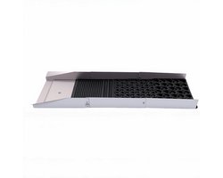 Draagbare Sluiskast - Goud Opvangbak - Goudwinning Baggeren - Efficiënte Collectie Riffels - Aluminiumlegering - Zilver