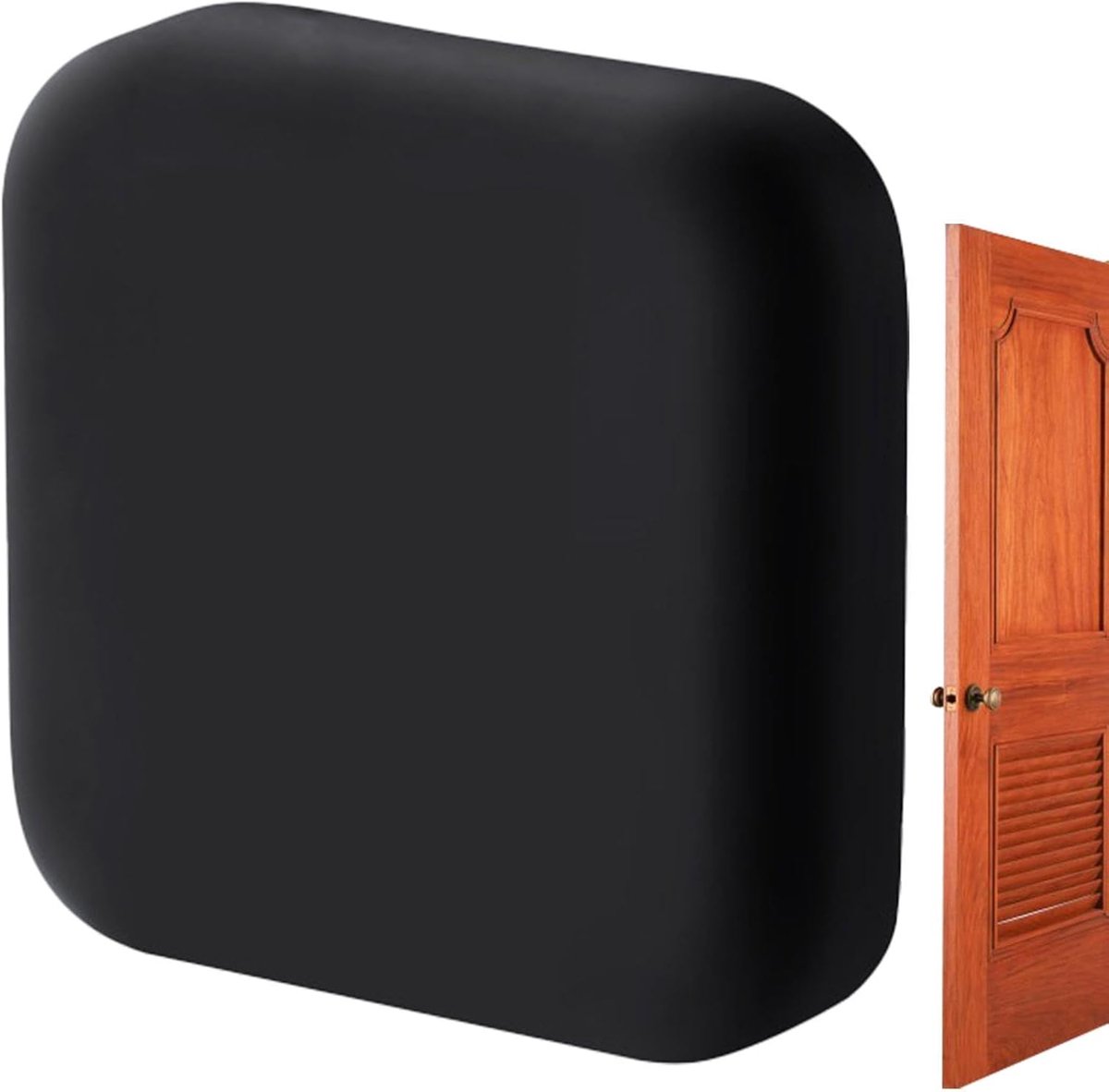 Deurstoppers Muurbeschermer - Deurknop Bumper - Muren Beschermen - Schokabsorberend Siliconen - 45x45x45 mm - Zwart