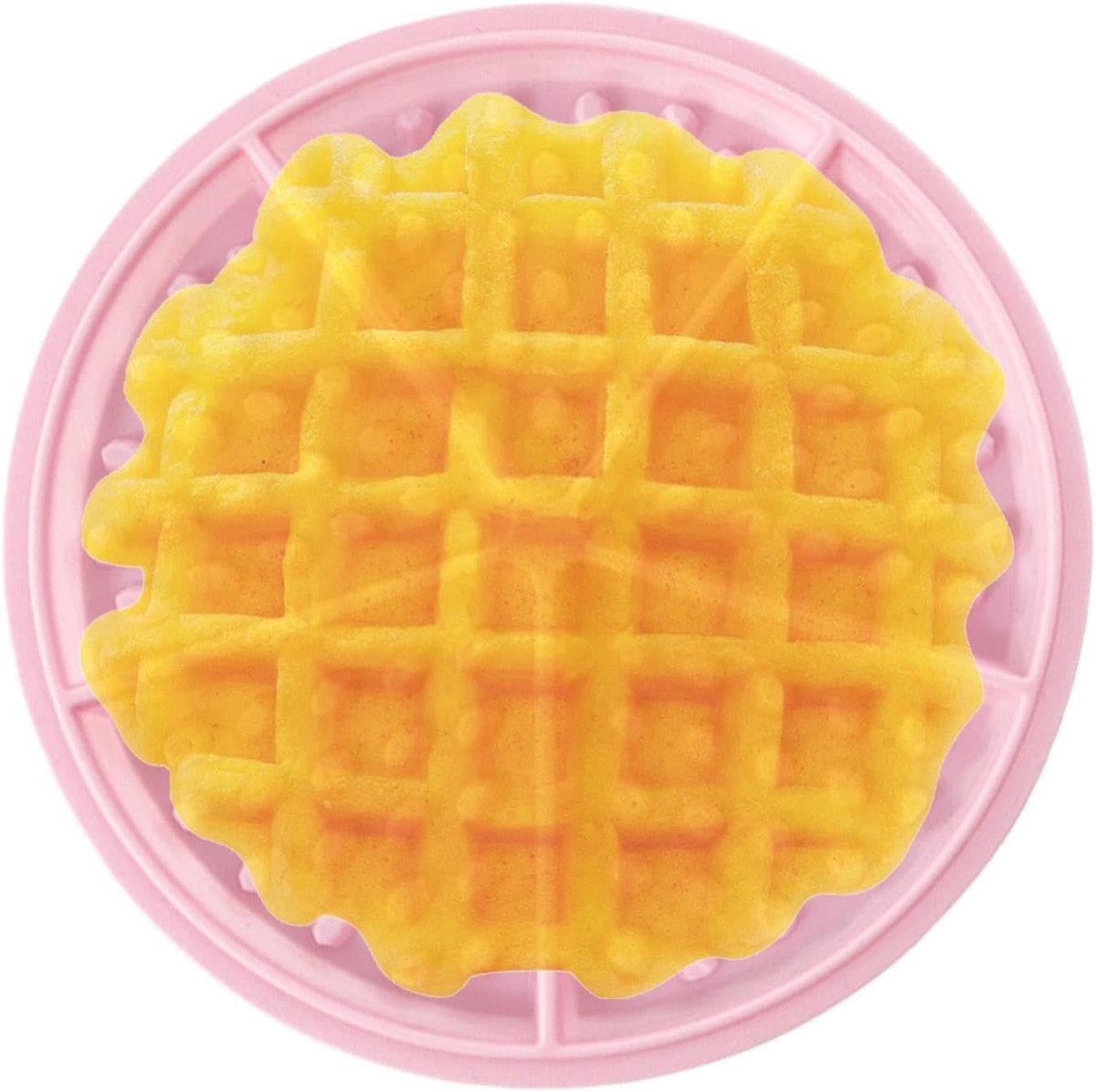 Siliconen Wafelvorm - Bakvorm Wafelschaal - Bakken van Wafels - Antiaanbaklaag - 17.5 x 17.5 cm - Roze