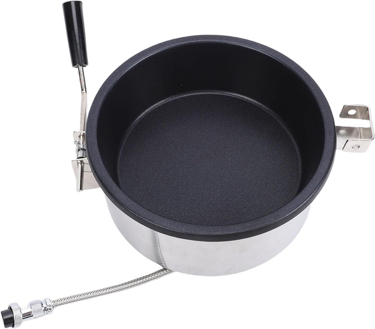 Popcorn Maker - Maïs Popper - Filmavond Thuis - Snelle Gelijkmatige Verwarming - Grote Capaciteit - Zilver