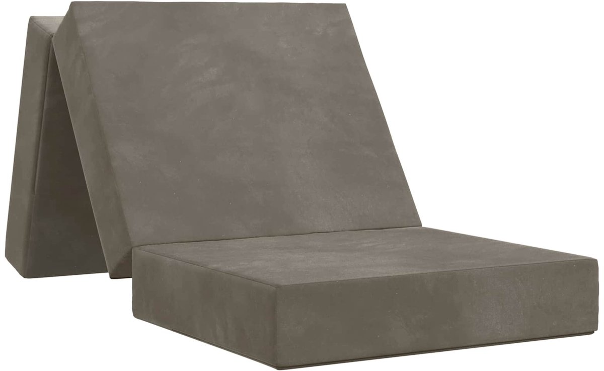 vidaXL Vouwbare - Sofa - Bed - 75 - x - 67 - x - 45 - cm - Lichtgrijs