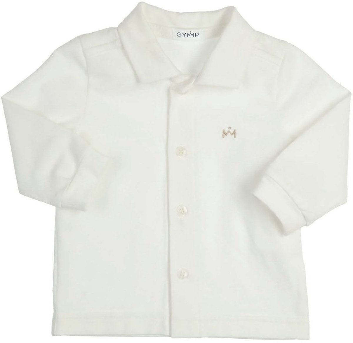 Gymp creme jongens T-shirt met kraagje