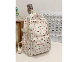 Unisex rugzak, laptoptas voor op reis, waterdichte casual schooltas, geschikt voor middelbare school, universiteit, werk en kantoor (exclusief accessoires),kers