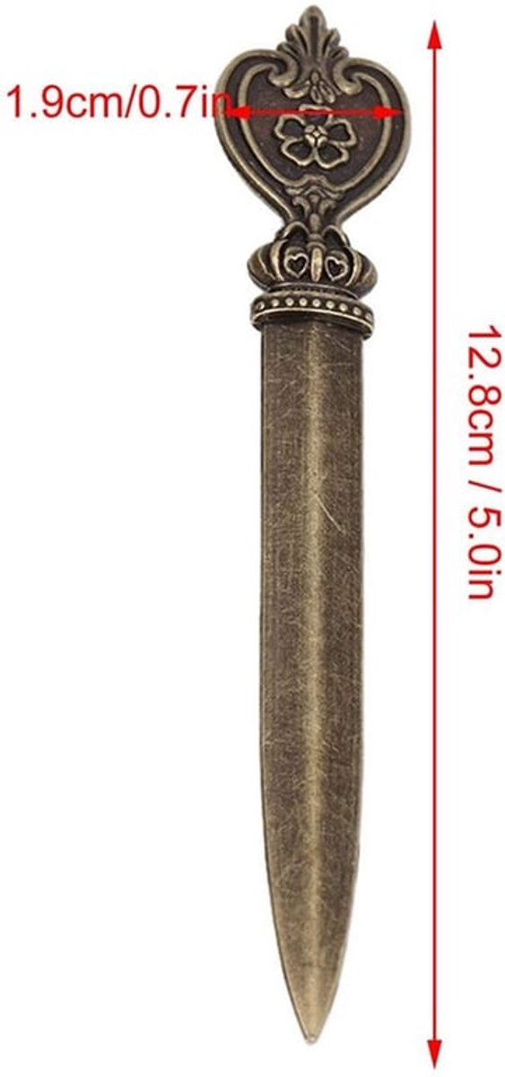 Briefopener Luxe - Gietijzeren Mes - Ergonomische Handgreep - Envelop Opener - Duurzaam - Perfect voor Thuis/Kantoor - Envelopopener