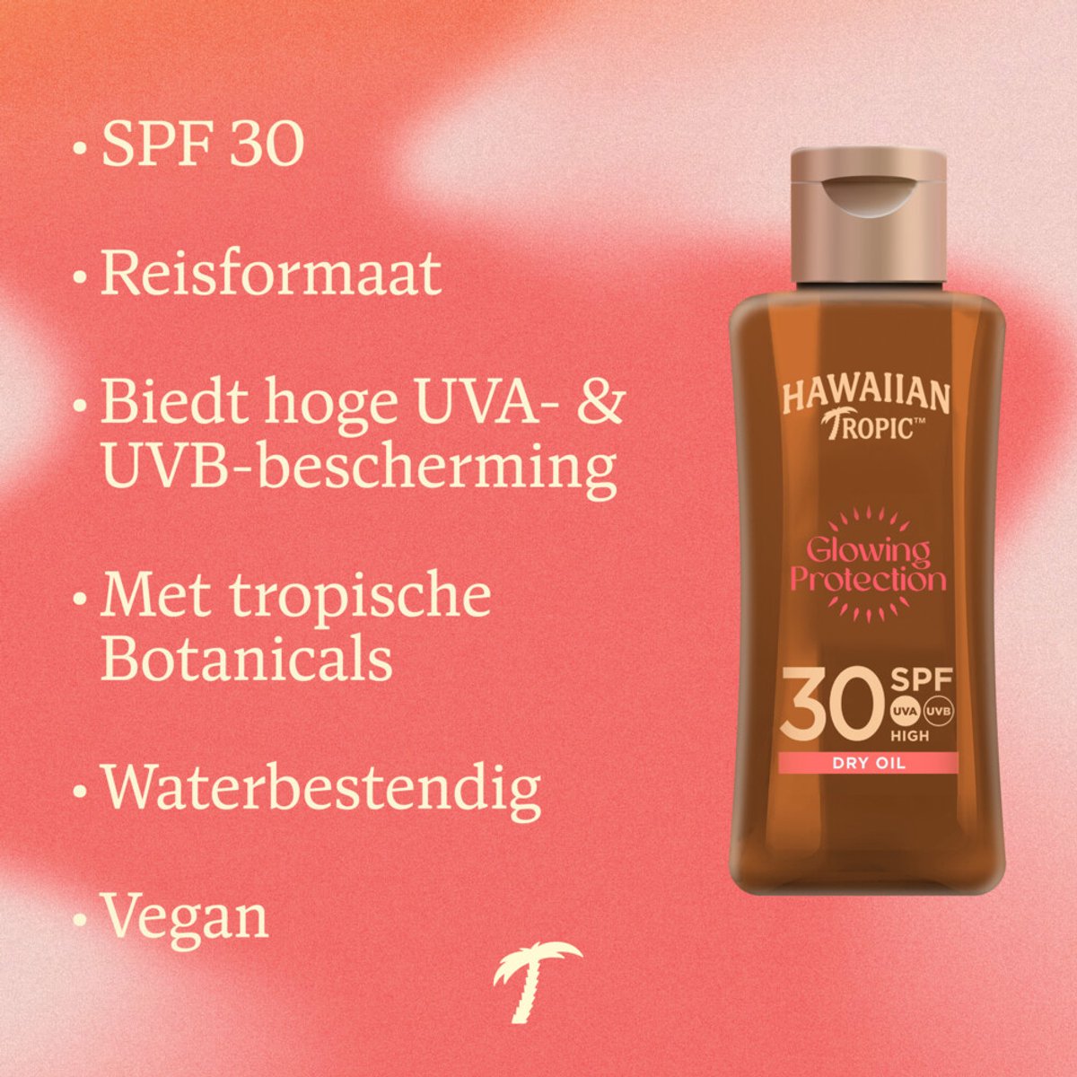 Hawaiian Tropic - Glowing Protection SPF 30 Dry Oil - 12 x 75 ml - Voordeelverpakking
