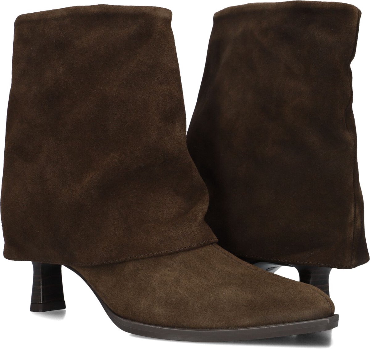 Unisa Lario Enkellaarsjes - Enkelboots met rits - Dames - Taupe - Maat 41
