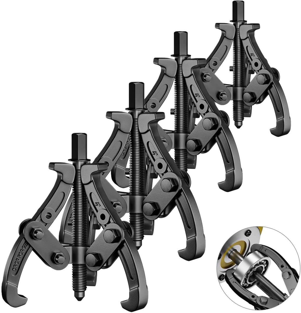 Solidchoice - Set van 4 3-Arms Lagerafneemwerkers