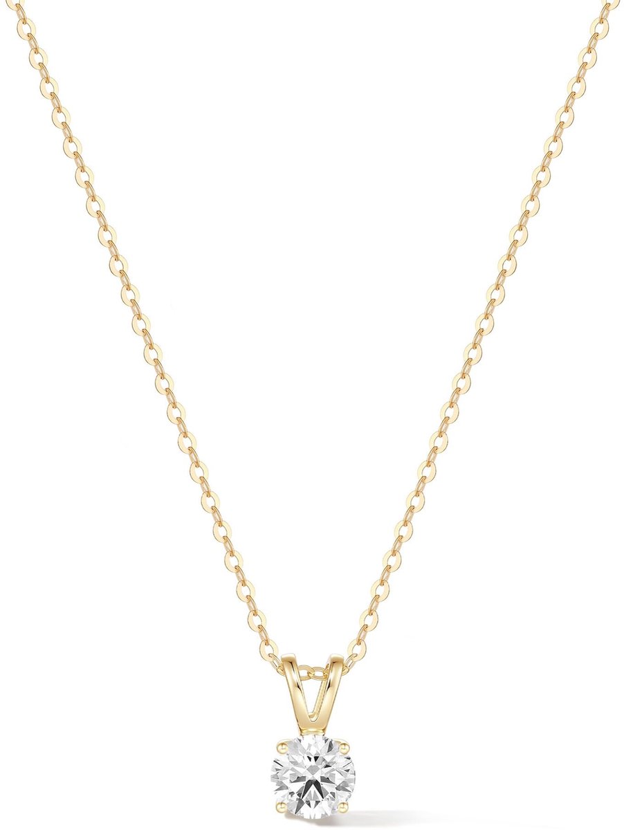 Solidchoice - Hangketting met Diamant voor Dames