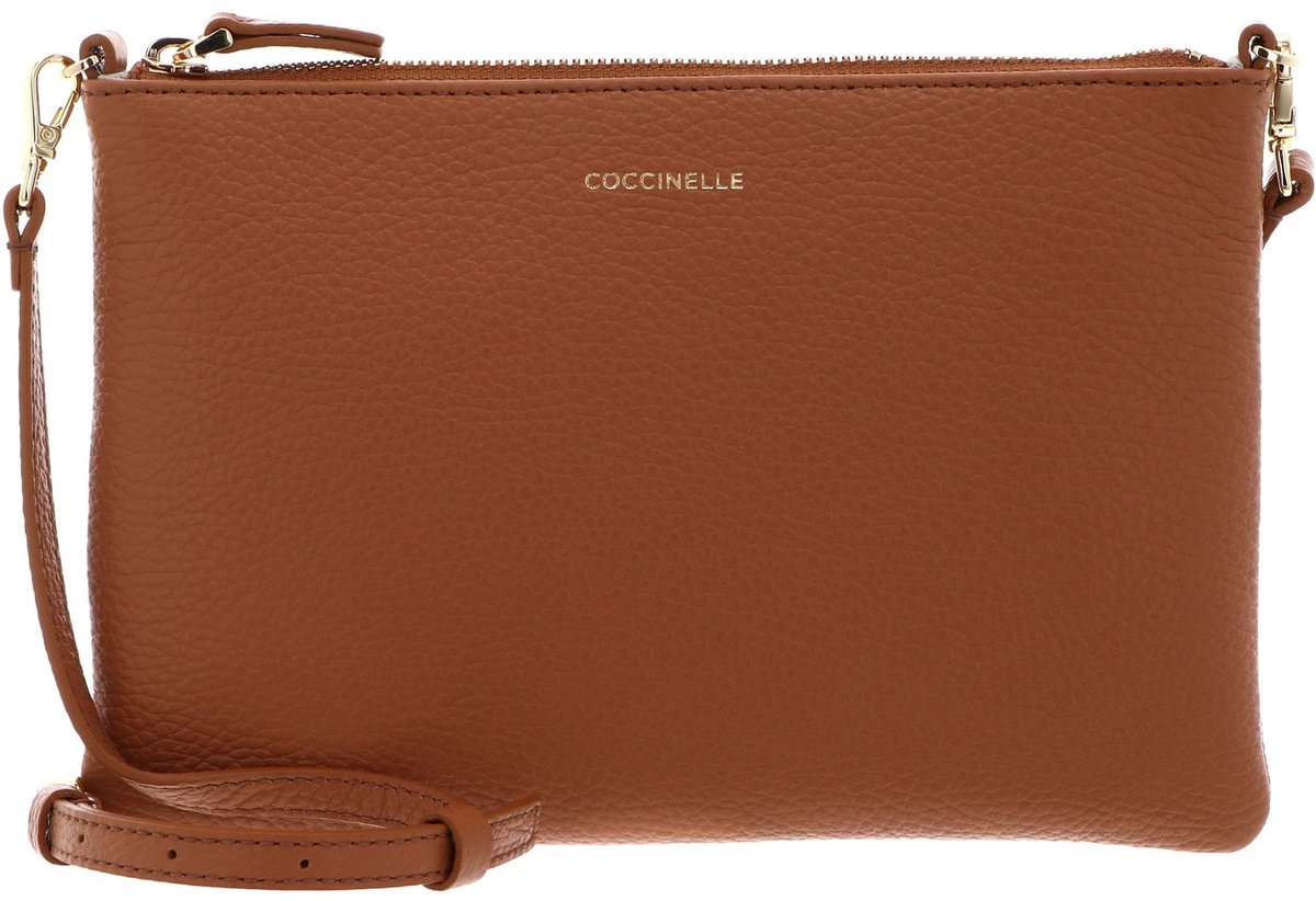 COCCINELLE Leren schoudertas Best Crossbody Bag Robin abrikoos