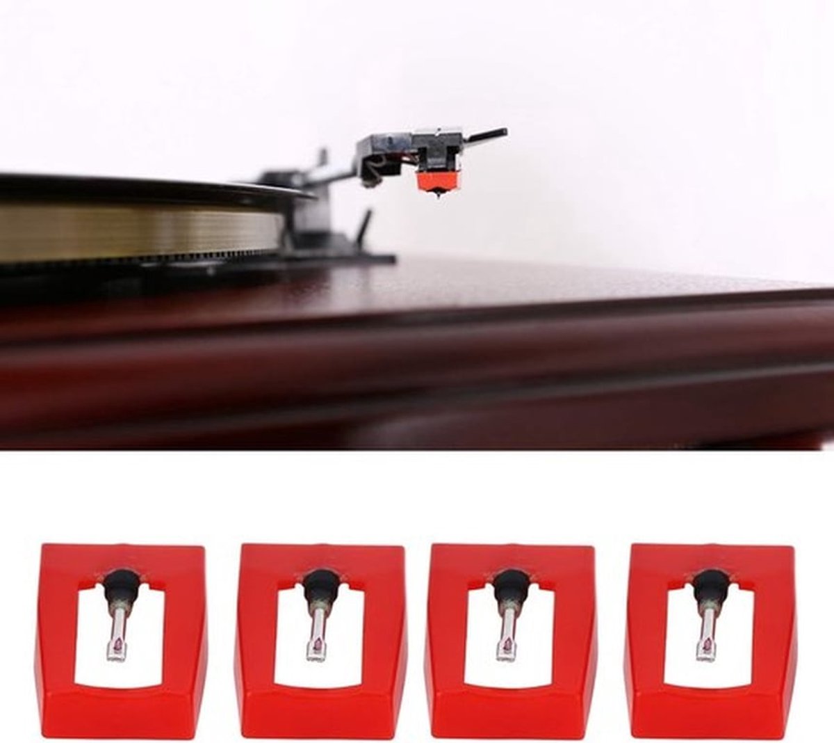 Draaitafel Stylus - Grammofoon Accessoire - Perfecte Geluidsweergave - Compact - Platenspeler Naald - Voor Muziekliefhebbers - 4 Stuks