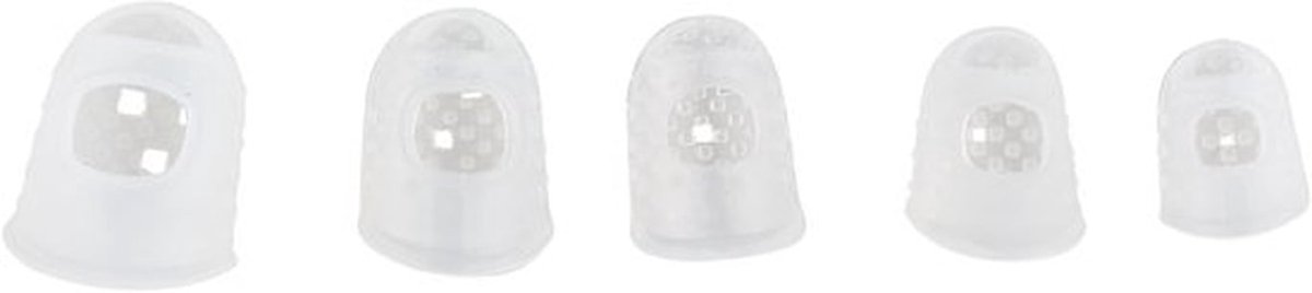 Vingertopbeschermers 15 Stuks - Siliconen Vingerbescherming - Antislip - Geschikt voor Gitaar/Ukulele - 5 Verschillende Maten - Comfortabel en Duurzaam - Vingertopcovers