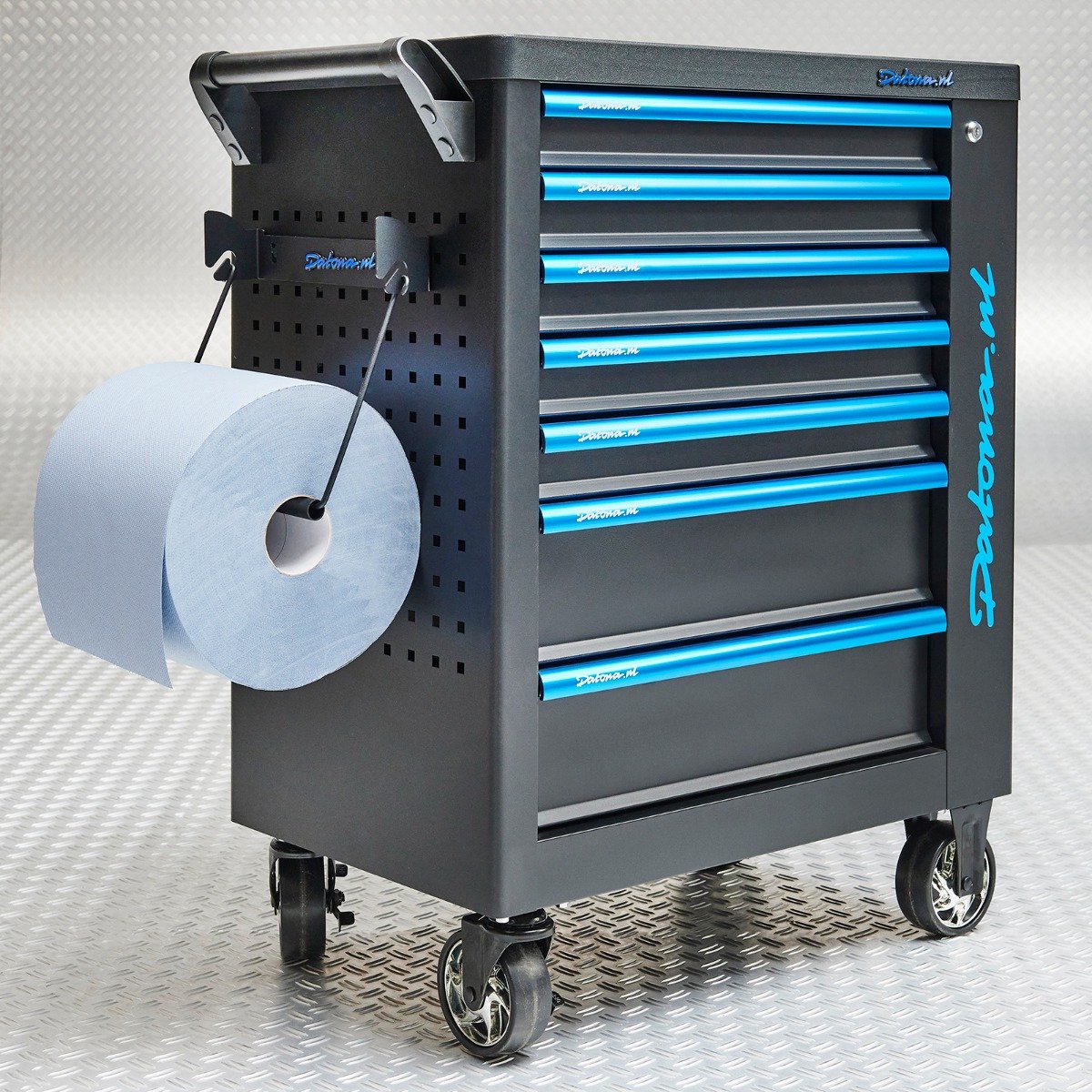 Datona® Papierrolhouder + 2 rollen papier