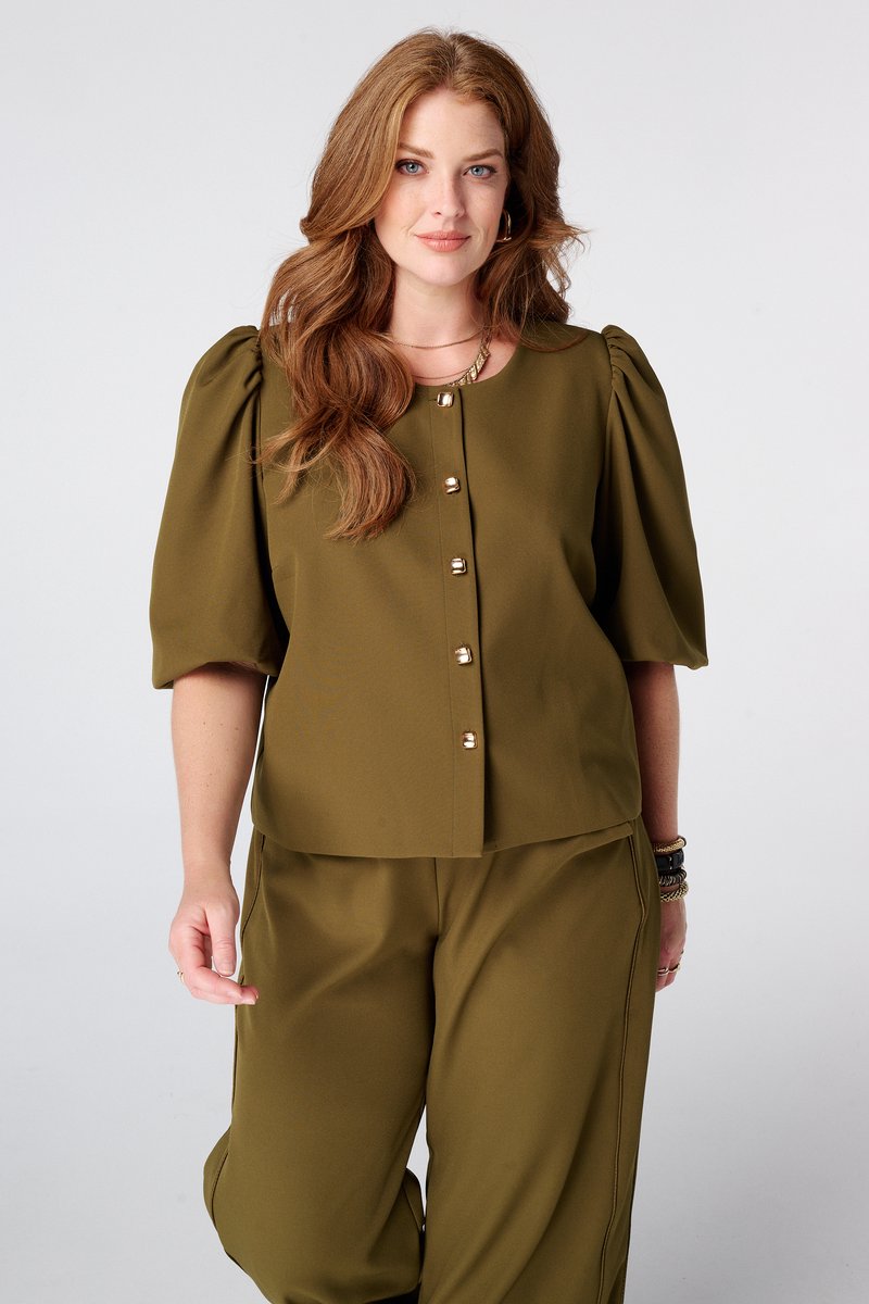 MS Mode Blazer Korte blazer met pofmouw