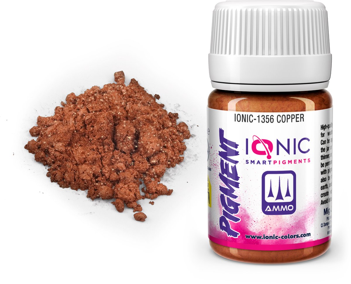 AMMO by Mig Jimenez Modelbouwdecoratie - MIG IO1356 Ionic Smart Pigments - Koper - 35ml Effecten potje
