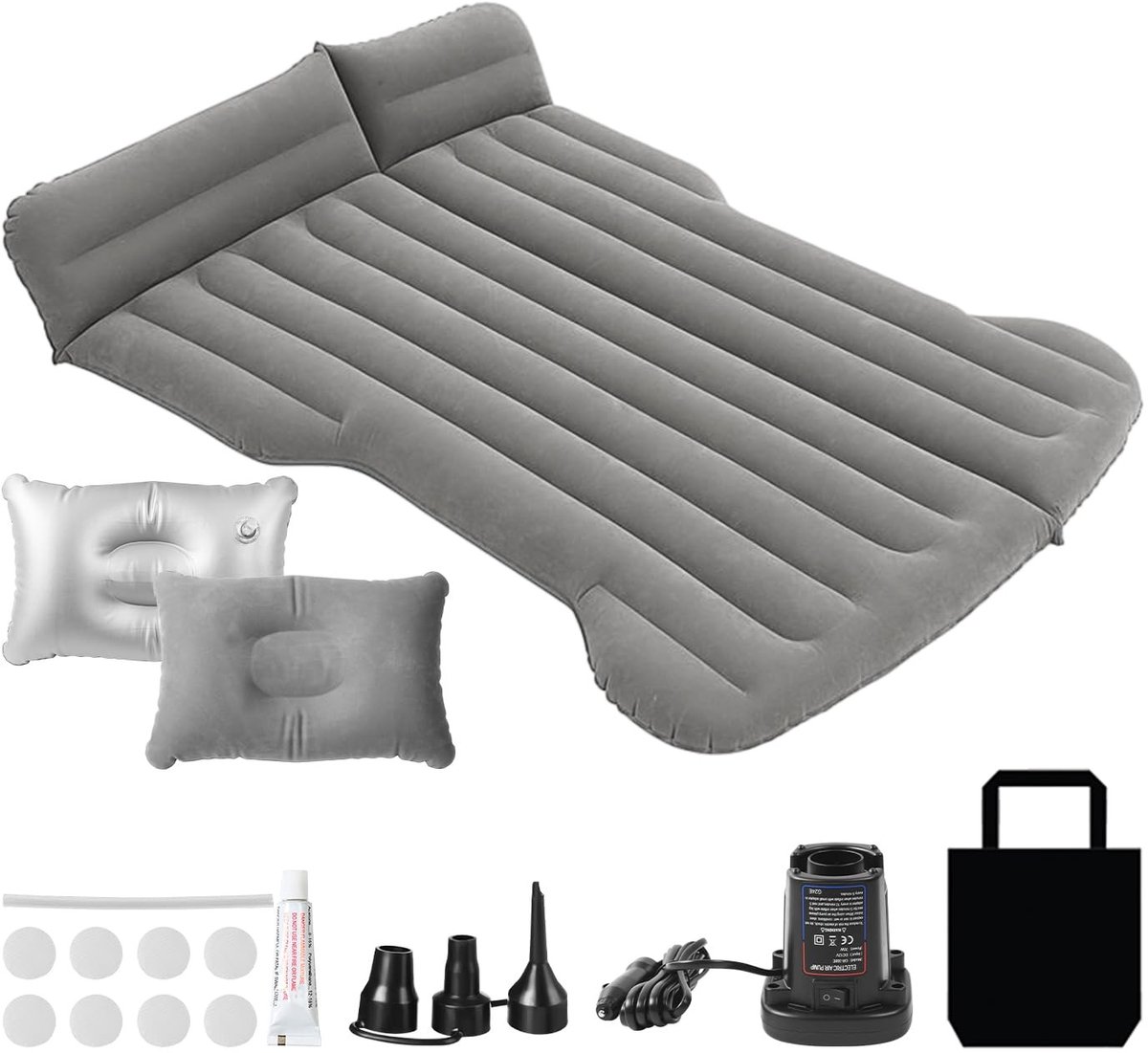Solidchoice - Automatras voor Tesla Model Y, Opblaasbaar met Luchtpomp en Kussen