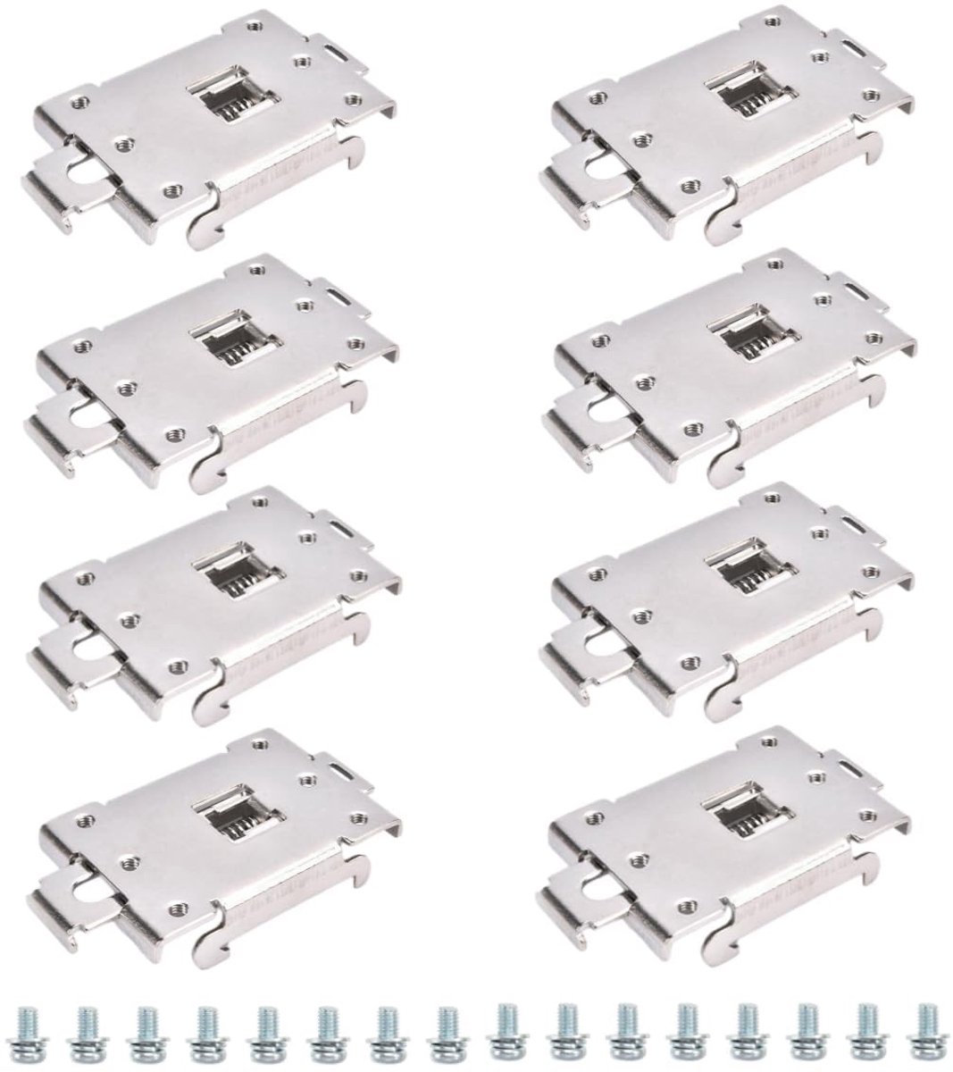Solidchoice - 8 Stuks DIN-Rail Klemmen voor Solid State Relais met Schroeven