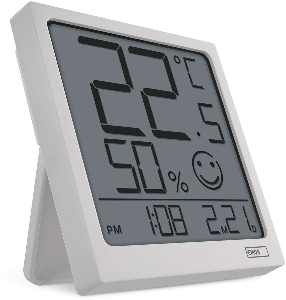 EMOS Digitale thermometer met vochtmeter, draadloos, datum, E0522