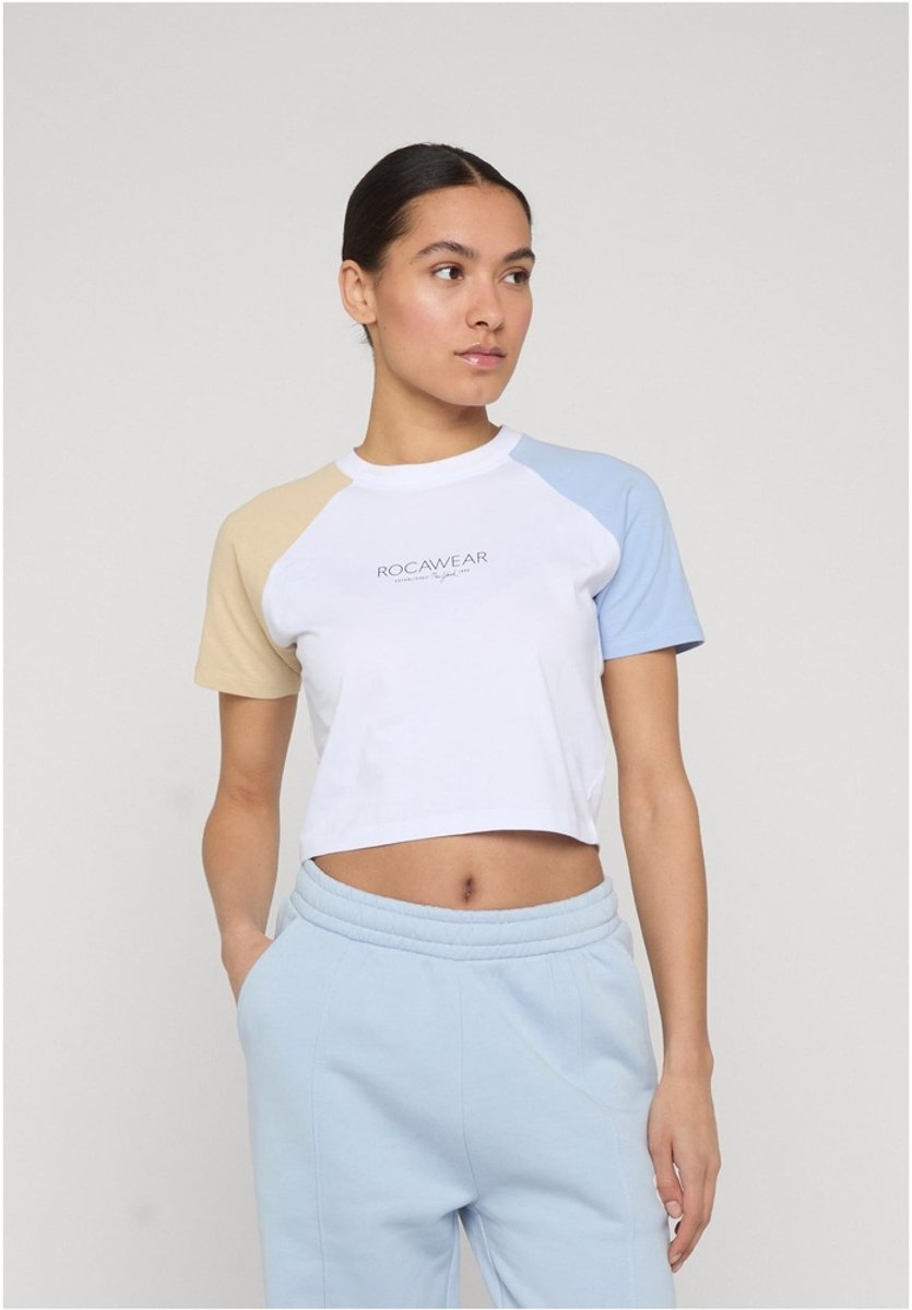 Rocawear - Fine Crop top - L - Wit/Blauw