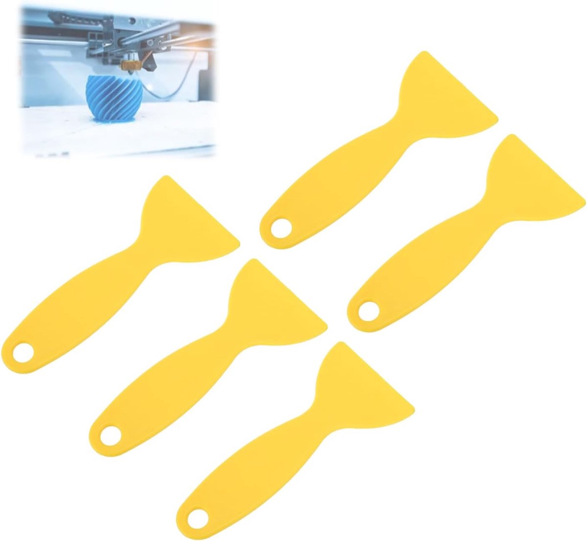 Plastic Spatel 5 Stuks voor 3D Printer, Flexibele Hars Schraper voor Luchtbellenverwijderen, Sticker Installatietool - ShopVlot