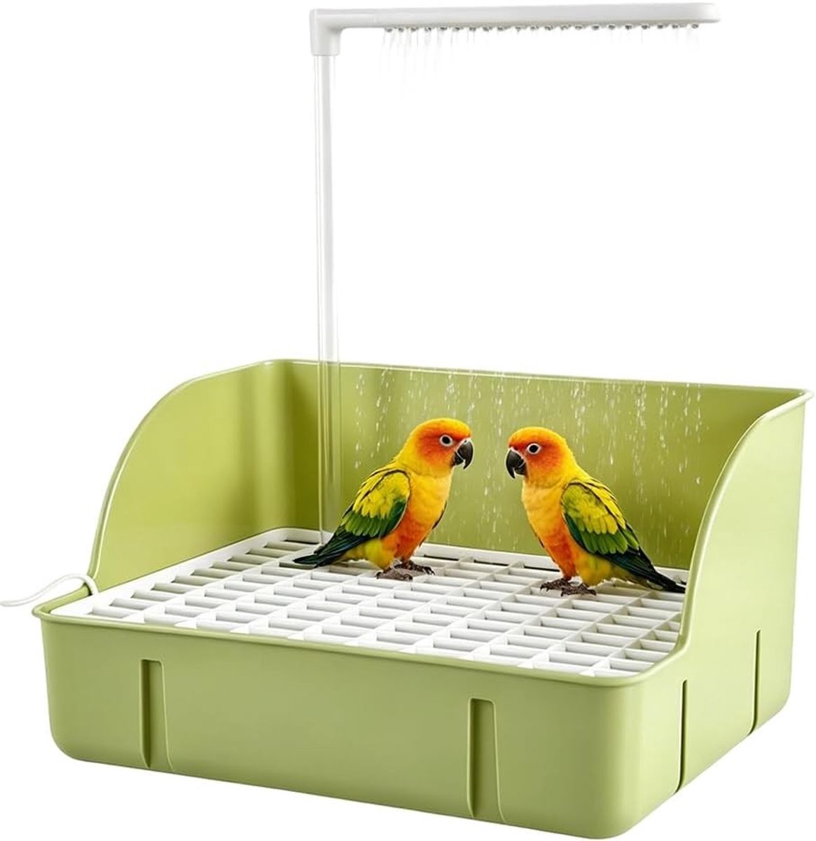 Automatische Vogelbad met Pomp - Circulatie en Doucheaccessoires voor Parkieten en Papegaaien, Ideaal voor Tuin en Balkon