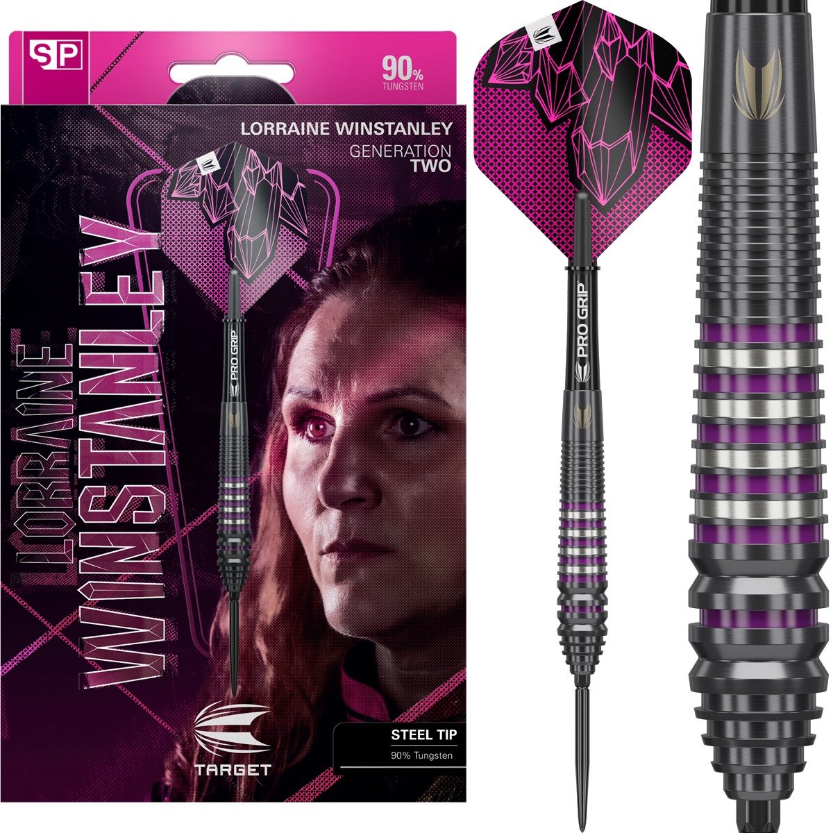 Target Lorraine Winstanley G2 Swiss Point 90% - Dartpijlen