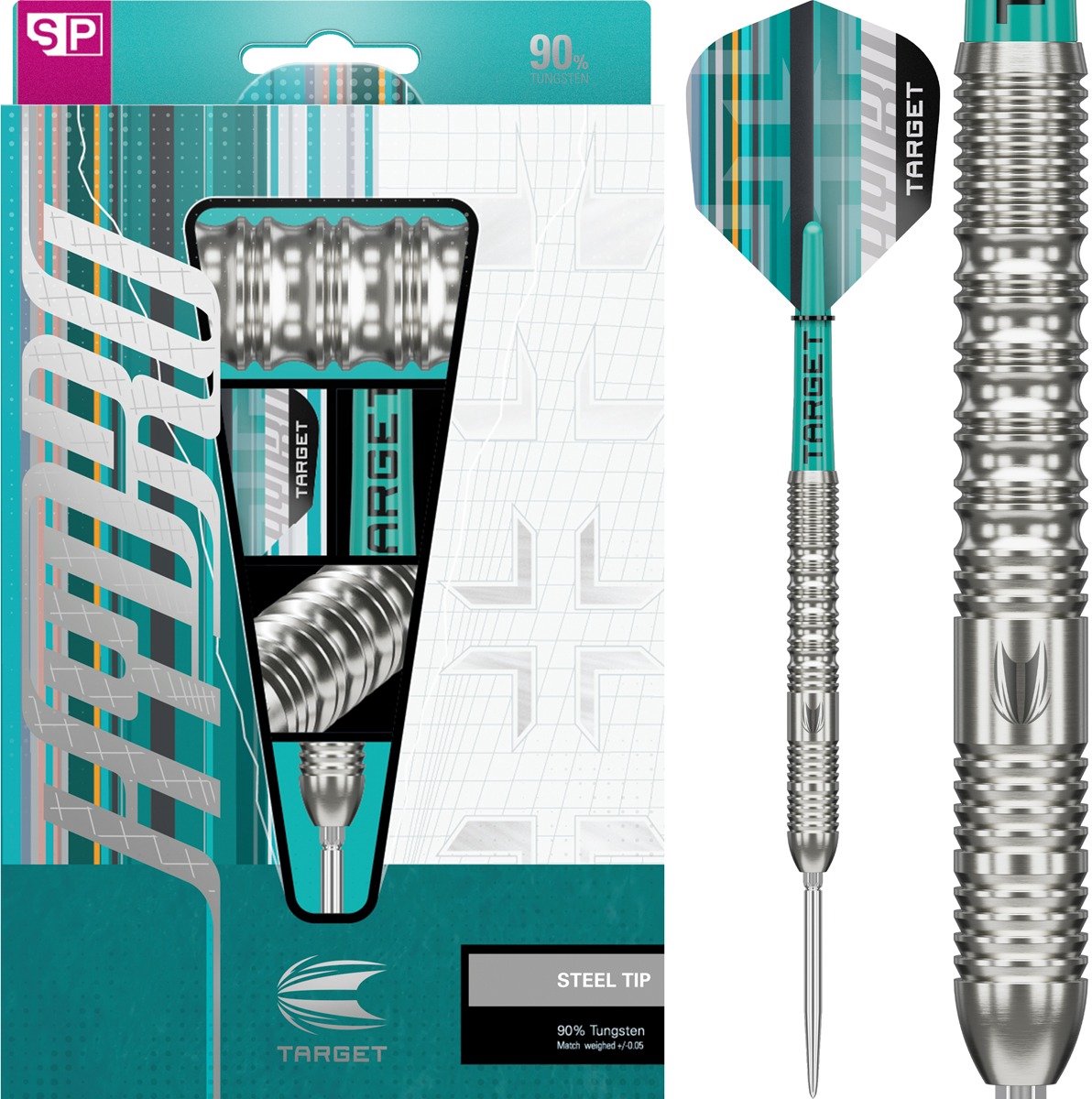 Target Darts Hydro Steel Tip Dartset 24G Barrel 01 - 90% Tungsten - Swiss Point Technologie - Pro Grip Shafts - Pro Ultra Flights - Inclusief Swiss Point Tool en DartCounter App