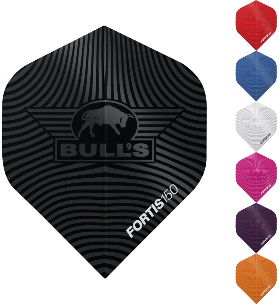 Bull's Fortis 150 Std. Black - Dart Flights