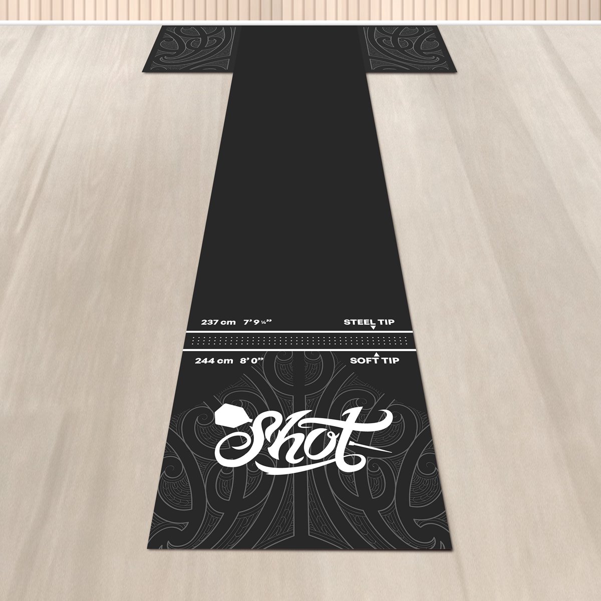 Shot T-Dartmat Floor Protection | 300x60 cm