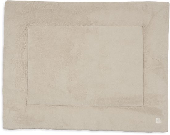 Crème rechthoekig boxkleed van 75x95cm met een verhoogde rand.