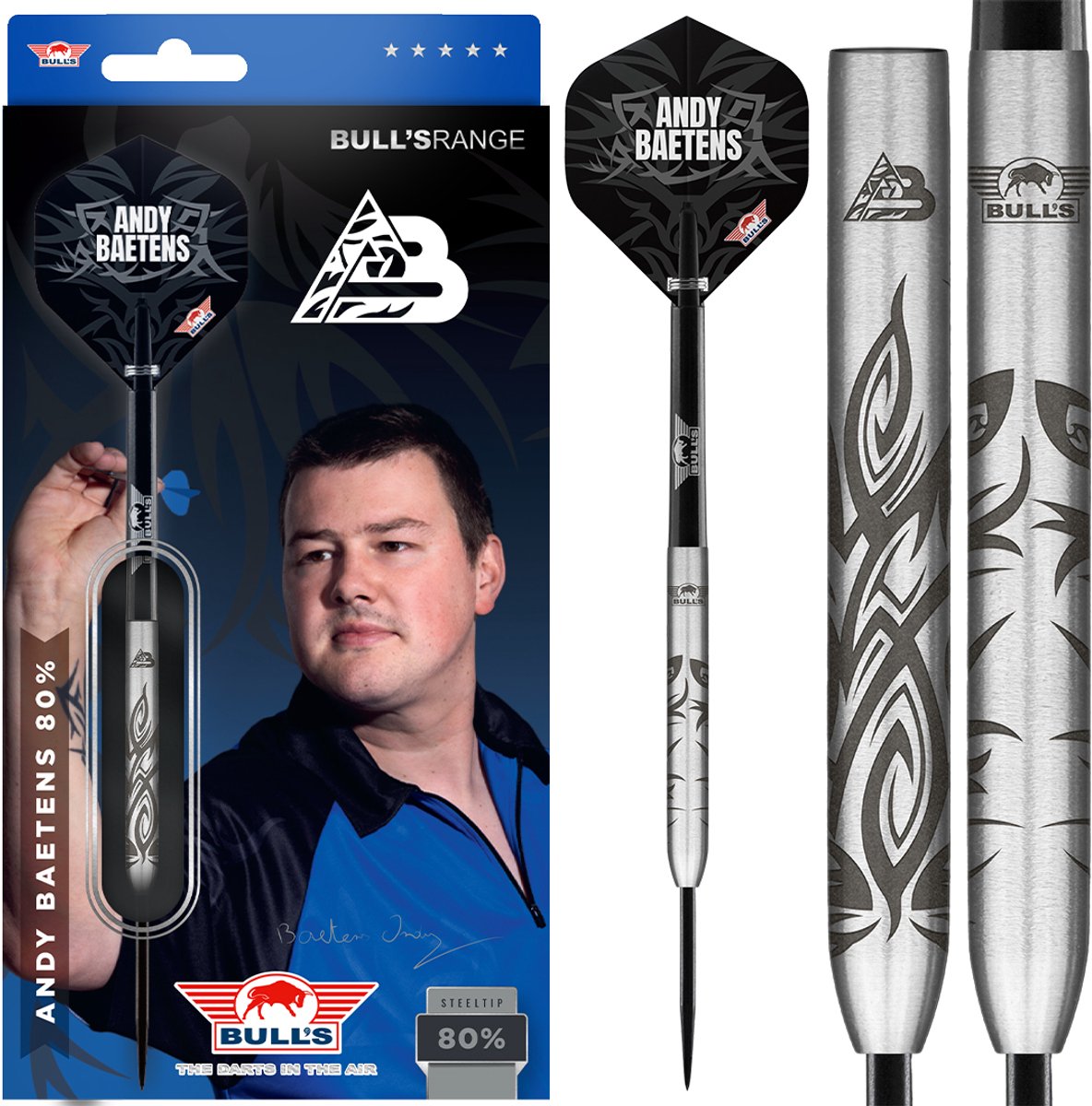 Bull's Andy Baetens 80% Tungsten - Dartpijlen - 21 gram