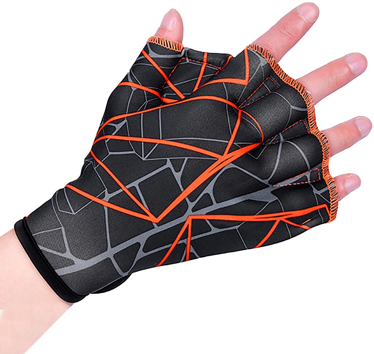 Vingerloze zwemhandschoenen voor watertraining
